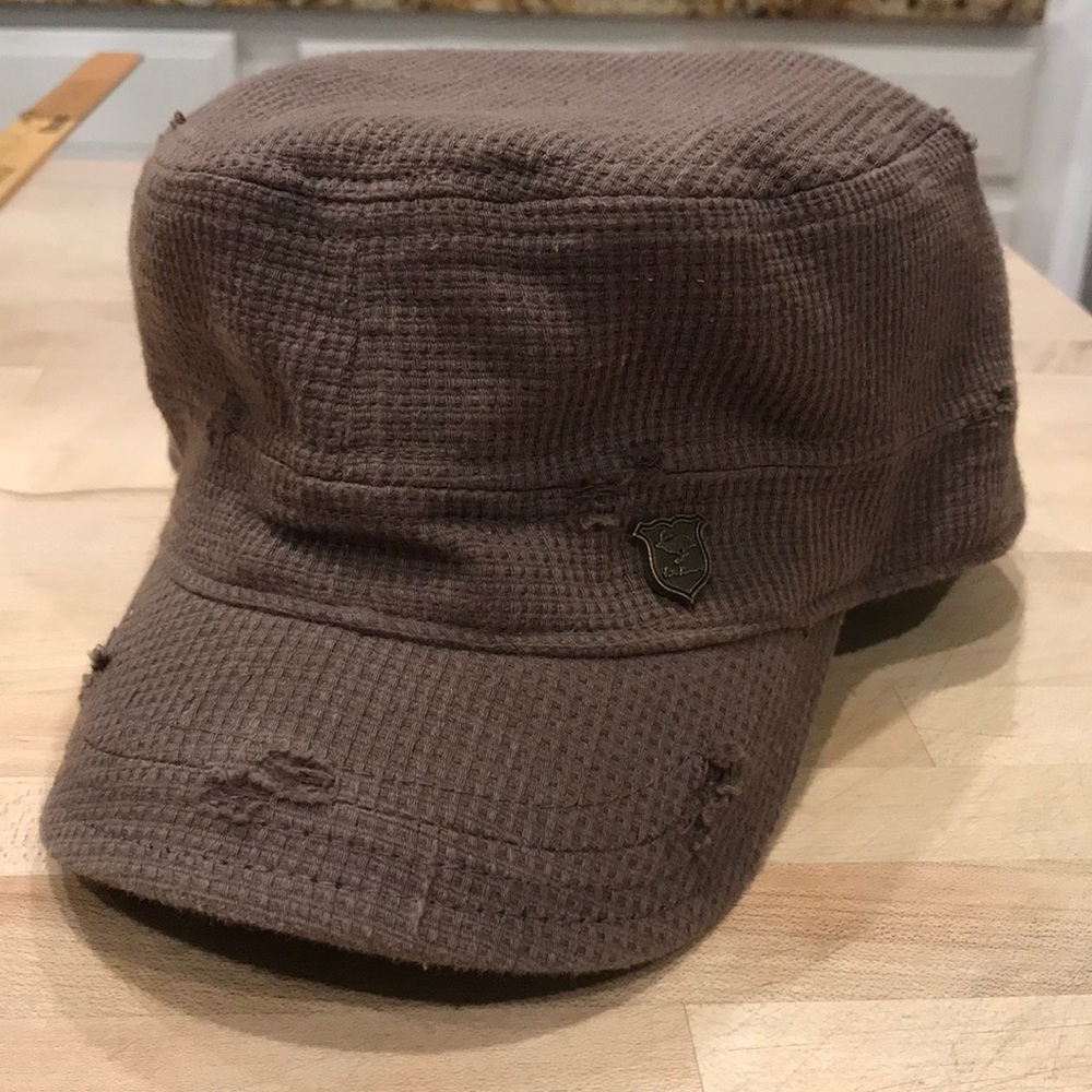 Olive green messenger cap, FREE with any purchase!